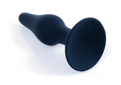 Dop anal din silicon premium Butt Plug Large 12.5 cm, negru - 64 - 00094